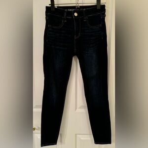American Eagle dark blue jegging